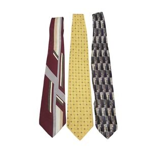 Palatina Ferrell Reed Pronto Uomo OS Necktie Bundle Mens Silk Geometric Abstract